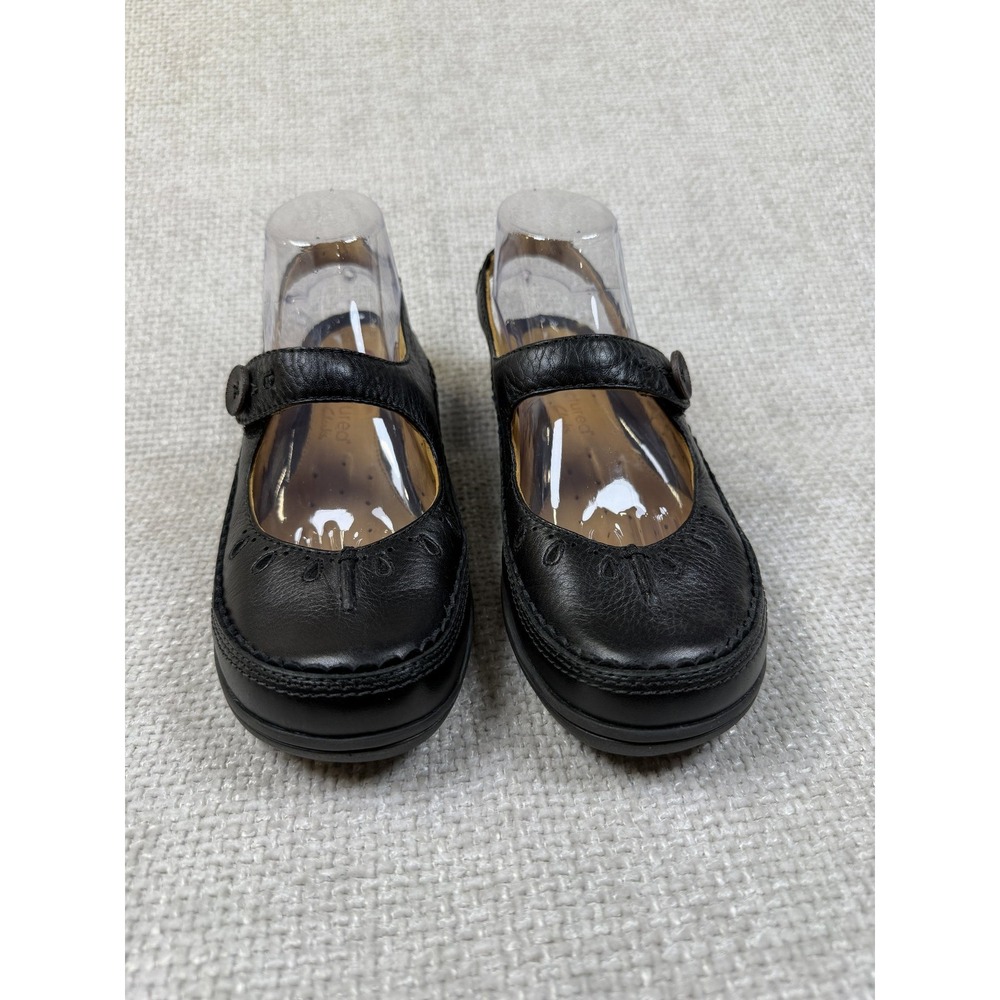 Clarks Unstructured 86515 Black Leather Mary Jane Slingback Comfort Shoes 8.5 M